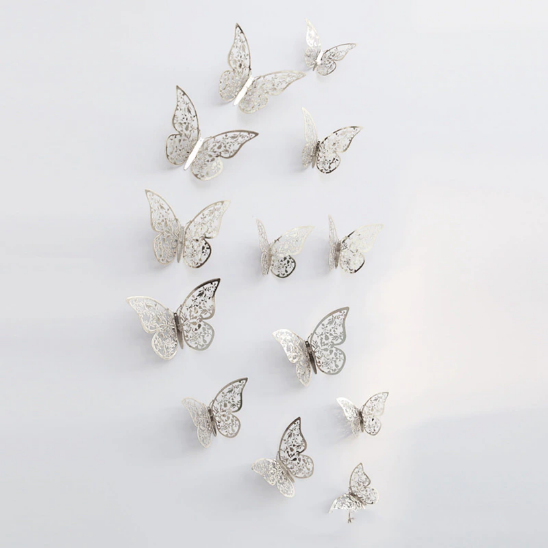 3D Stick On Butterfly Wall Décor - 12 Pack – homechimes